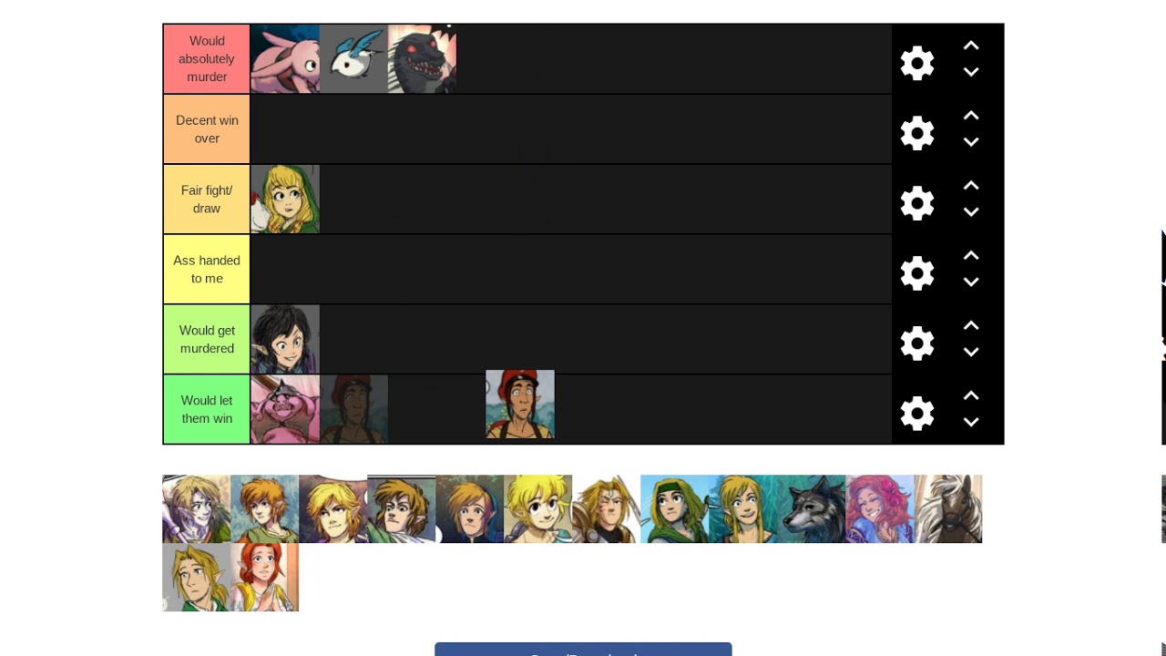 Linked Universe Characters I would beat in a fight