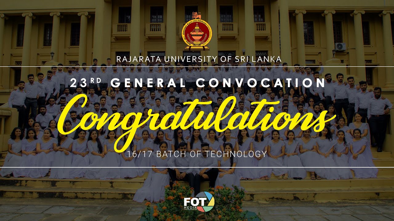 මතක පිරි ගමනක නිමාව දකිනා සහෝදරත්වයට සුභ පැතුම් | 23rd General Convocation - 2023 | FOT Media