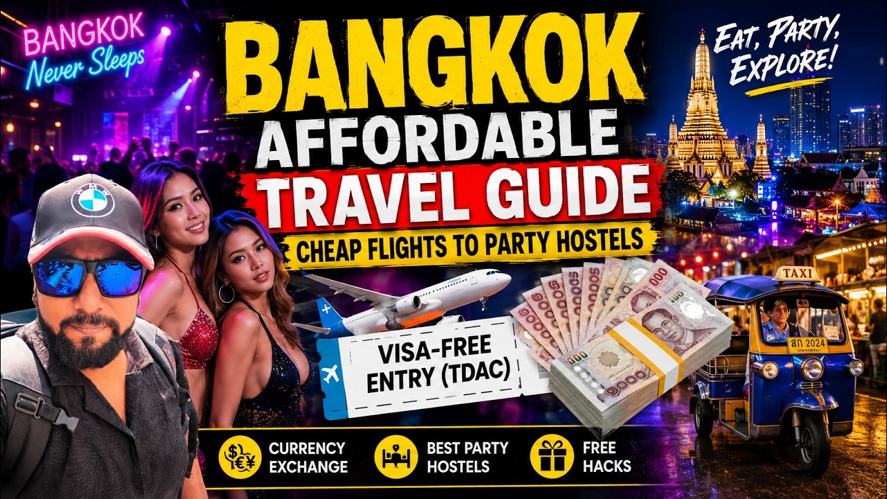 Bangkok Cheapest Flights, Party Hostels, TDAC Visa-Free Tips & Travel Hacks