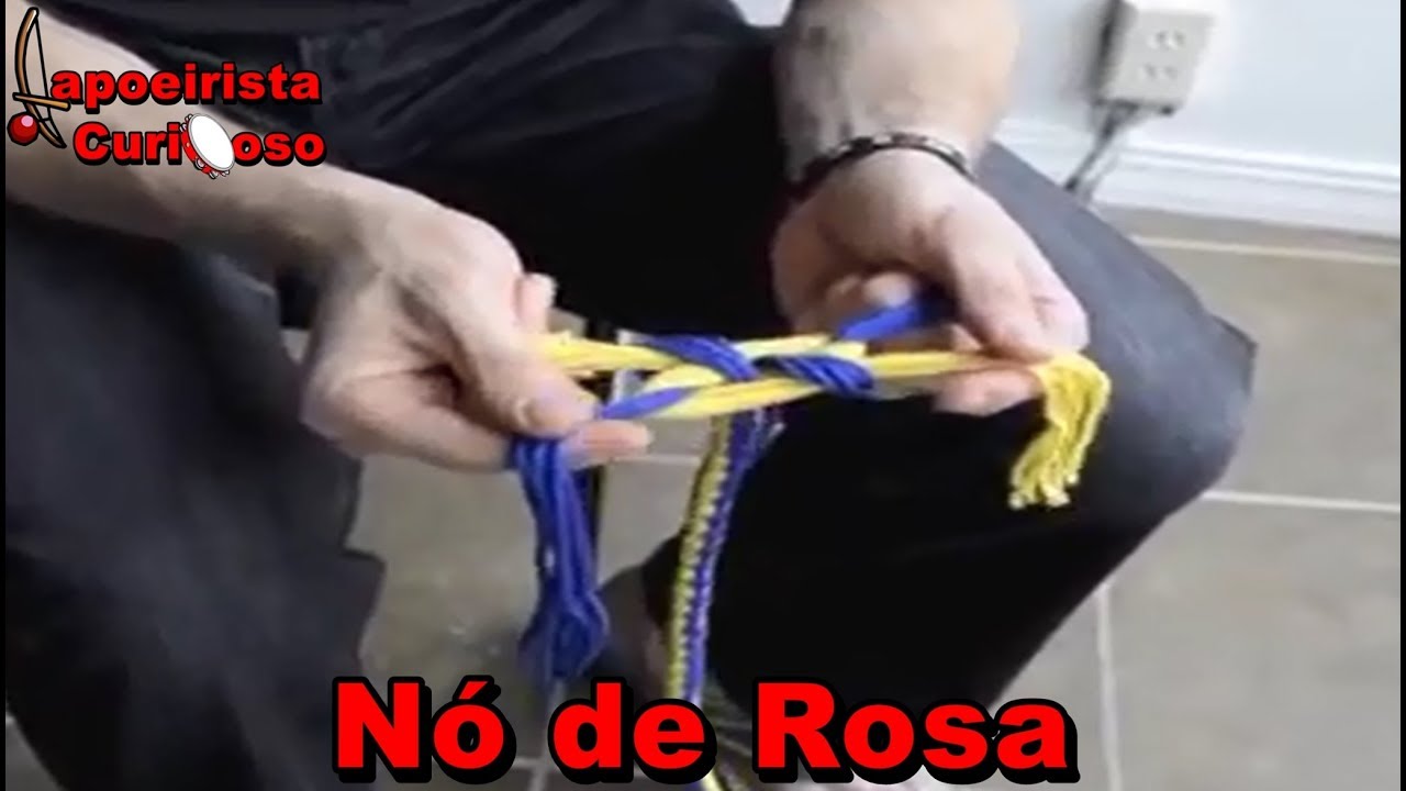 Como dar nó de rosa na corda de capoeira