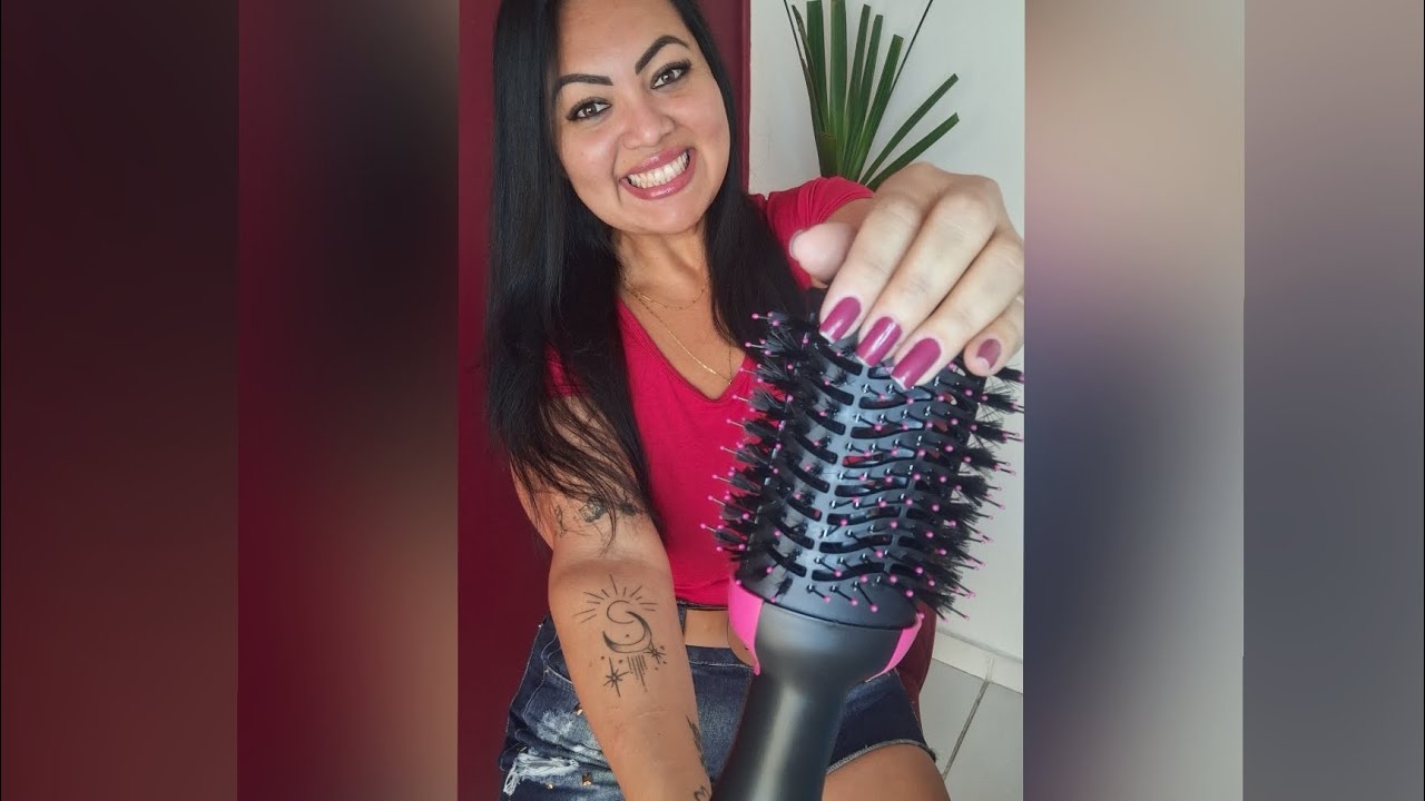 ESCOVA SECADORA ELÉTRICA DE CABELO- SECA, ALISA E MODELA EM POUCOS MINUTOS, ALÉM DE SER SUPER BARATA