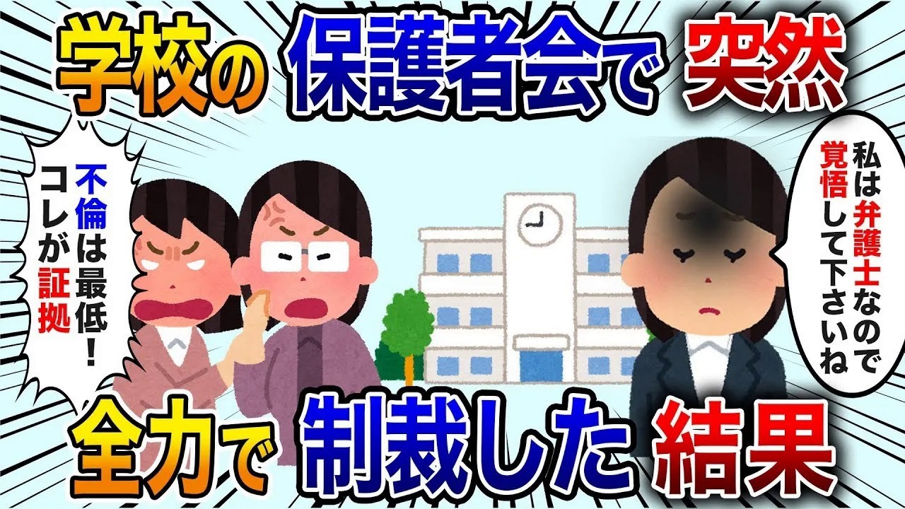 【2chスカッと】保護者「お前は浮気してる。この写真を見ろ」私「職業弁護士ですが、いいんですね？」保護者「え…」全力で制裁した結果【修羅場】