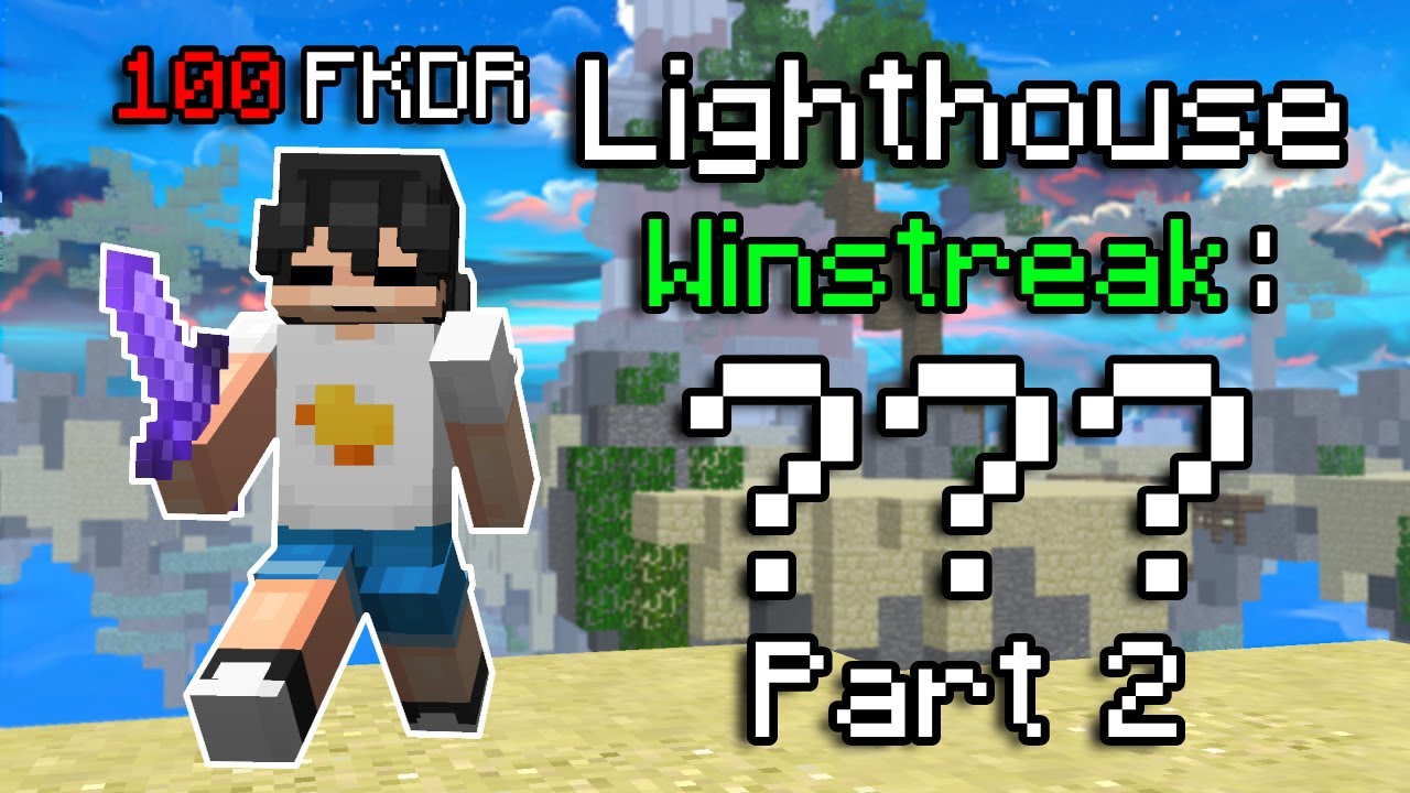 What Winstreak Can A 100 FKDR Get on ONLY LIGHTHOUSE?! *Part 2*  | SNIPERS and BHOPPERS Edition
