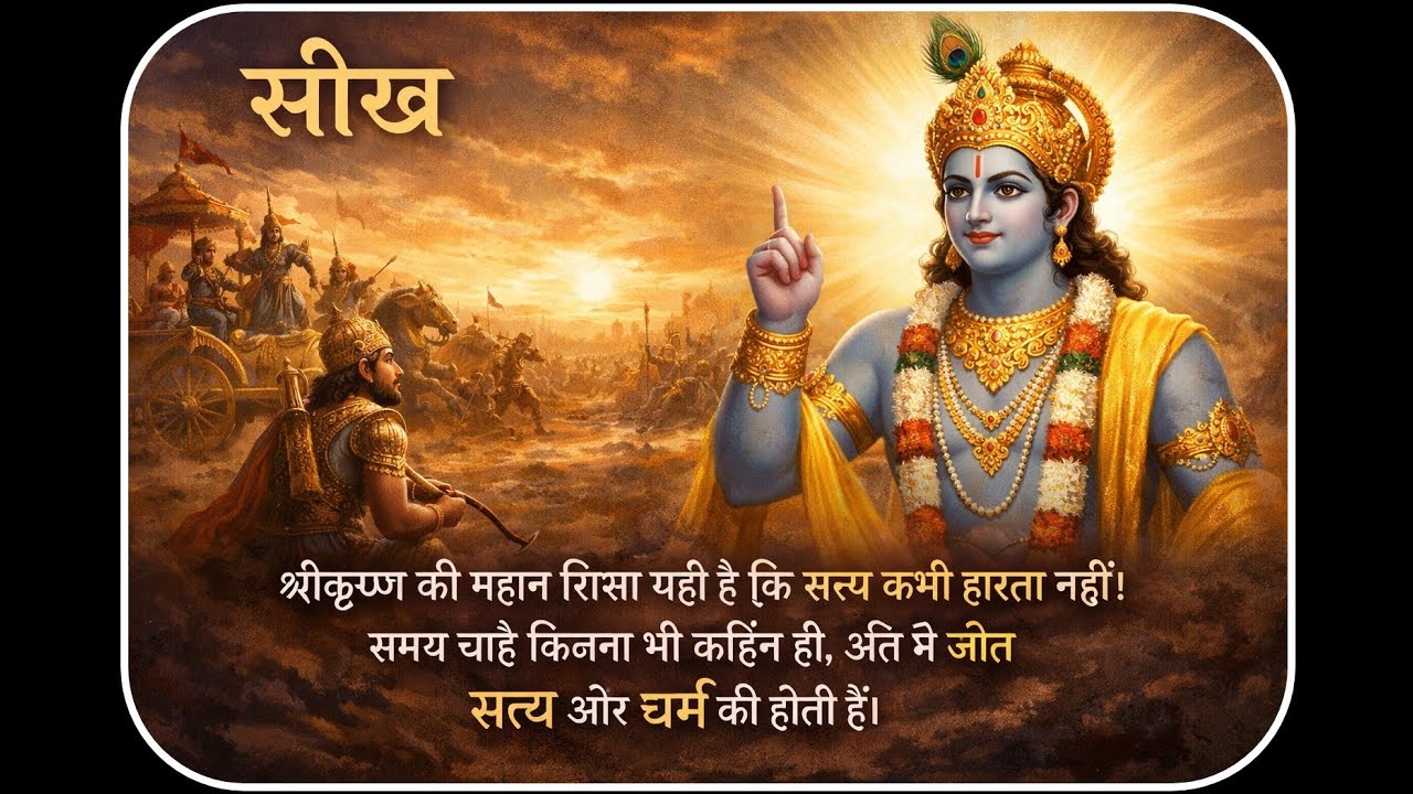 6 - श्रीकृष्ण की वह महान शिक्षा — सत्य कभी हारता नहीं