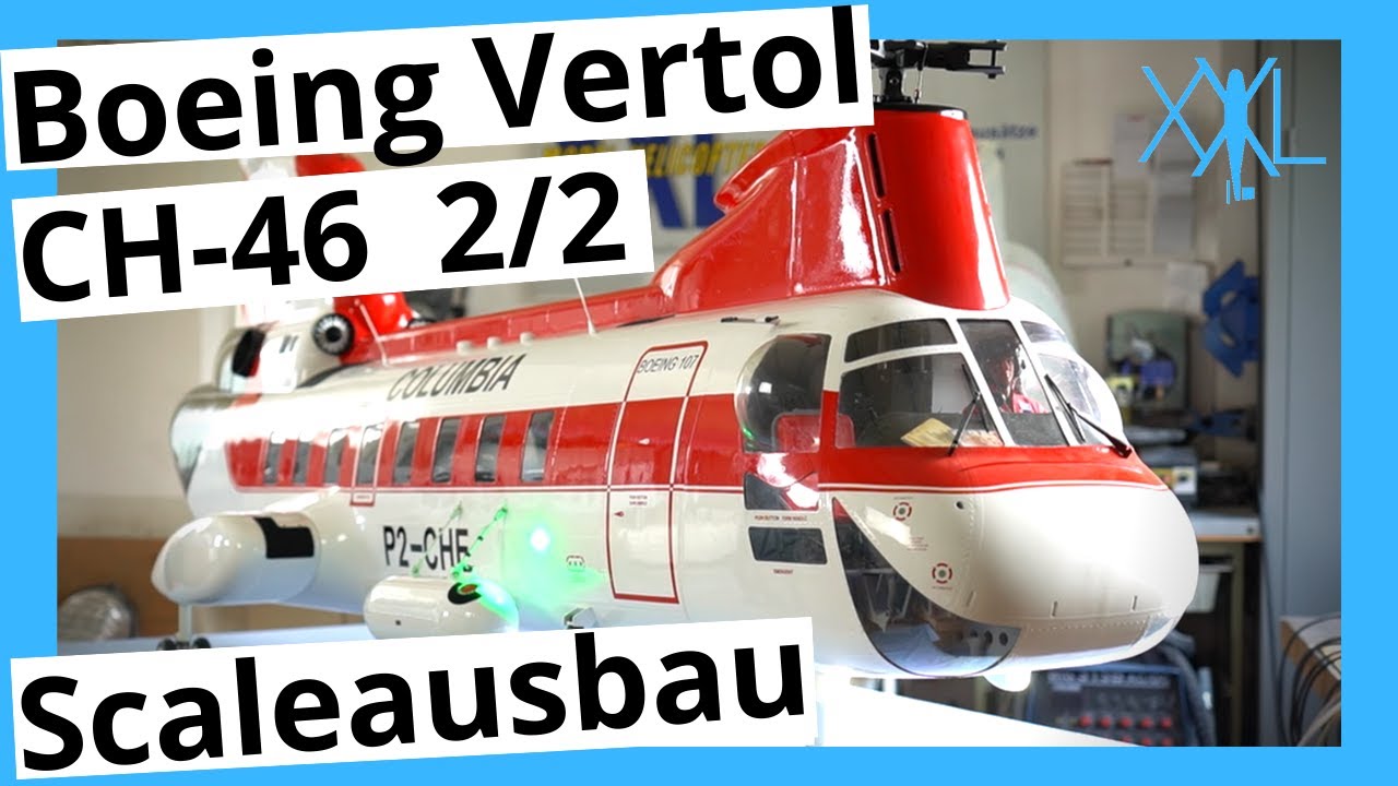 Boeing Vertol CH-46 Scaleausbau Teil 2/2 | XXL-modelhelicopter