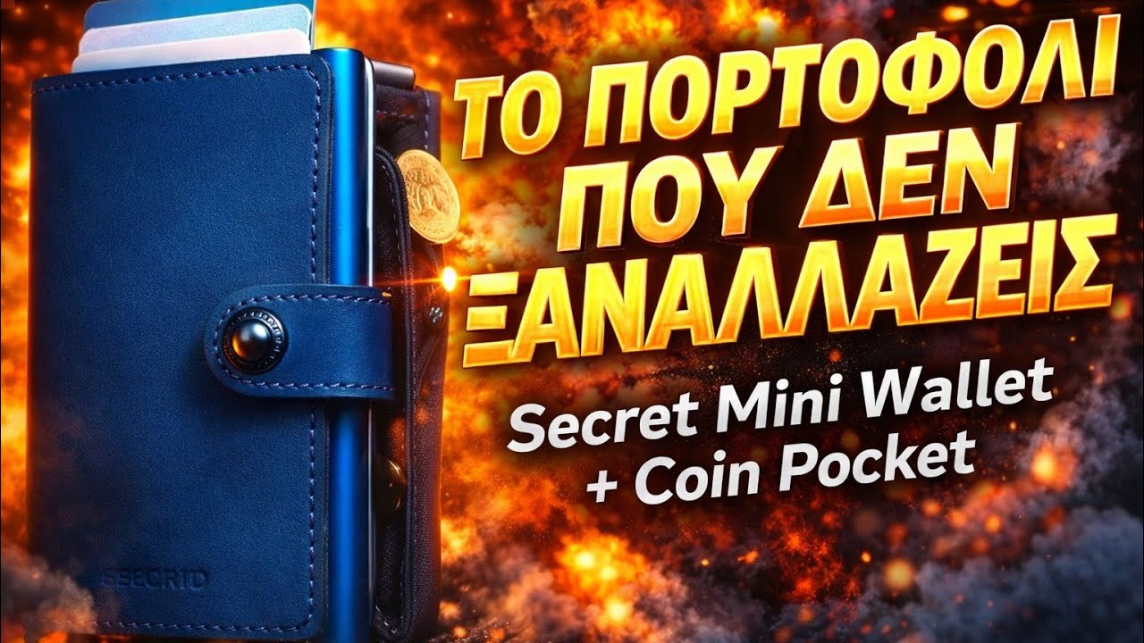Secrid Mini Wallet + Coin Pocket | &Omicron; &Alpha;&pi;ό&lambda;&upsilon;&tau;&omicron;&sigmaf; &Sigma;&upsilon;&nu;&delta;&upsilon;&alpha;&sigma;&mu;ό&sigmaf; &Pi;&omicron;&rho;&tau;&omicron;&phi;&omicron;&lambda;&iota;&omicron;ύ!