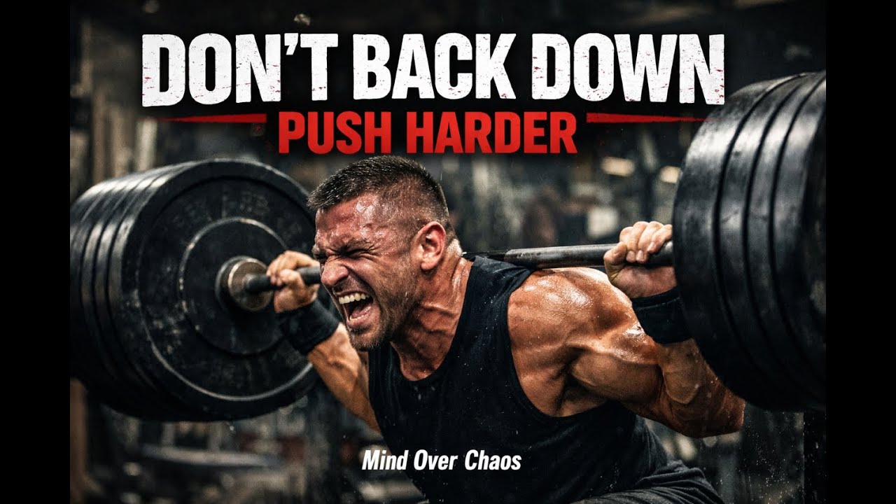 DON’T BACK DOWN – Push Harder | Aggressive Motivational Rap for Gym & Mental Strength