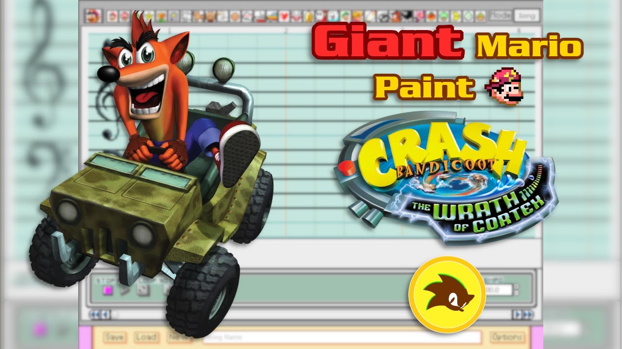 Giant Mario Paint - Crash Bandicoot: The Wrath of Cortex - The Gauntlet