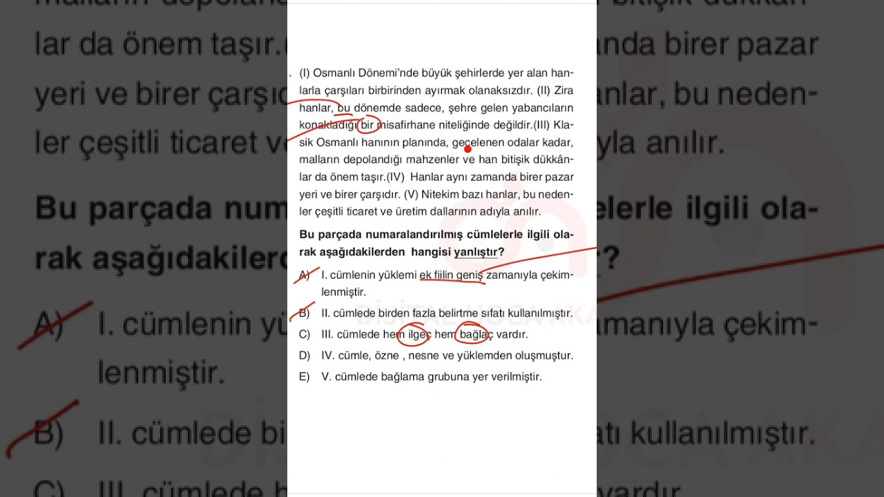 ÖSYM Tahmin Sorular