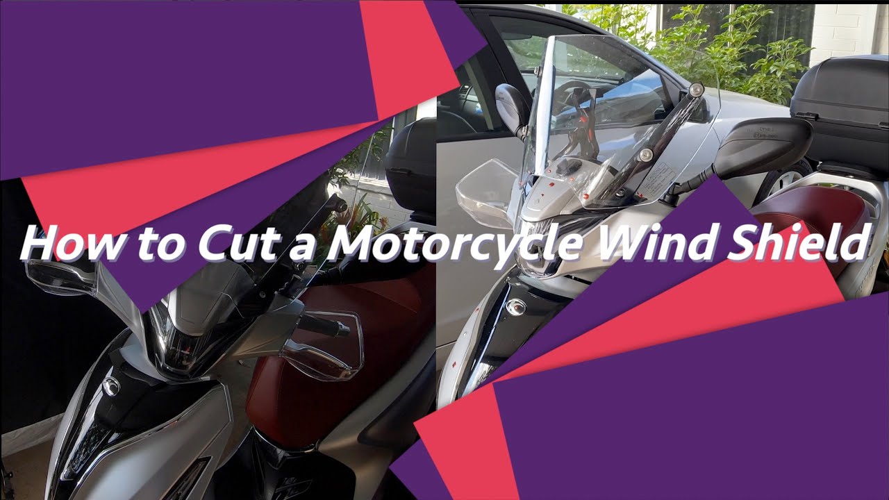 How to cut and trim a Motorcycle / Scooter Windshield #PeopleS150i