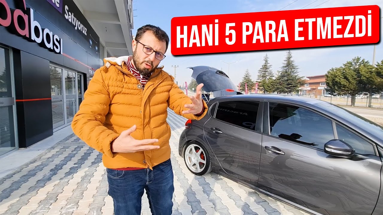 265.000 TL PEUGEOT 208 CAM TAVAN FIRSAT ARABASI ( Sayfamızdan alınan arabayı inceledik )