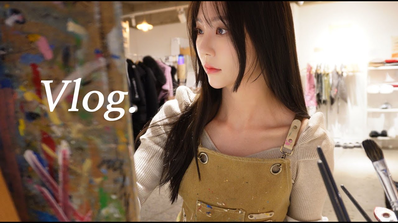 미니쿠퍼 컨버터블 꾸미고 그림도 그린 슴슴한 일상 Vlog.