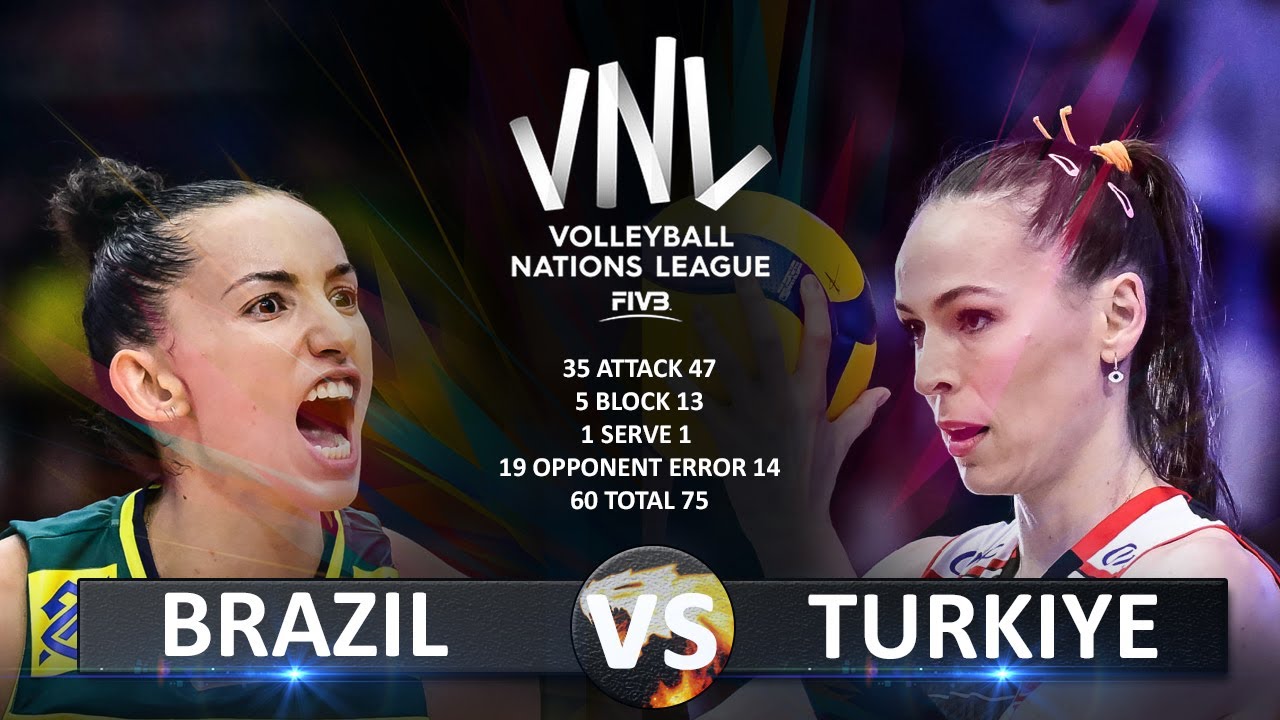 Brazil vs Turkiye | Women's VNL 2023