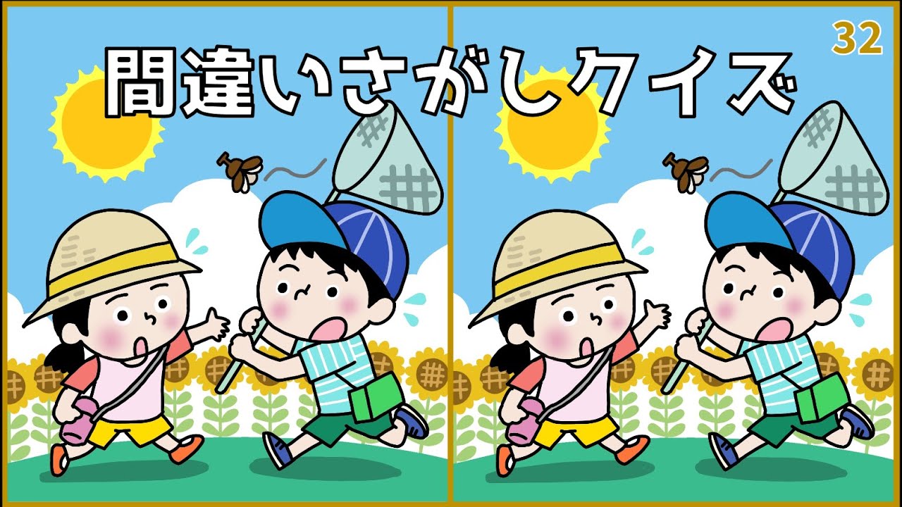 【間違い探しクイズ】難しいけど面白い！大人向け脳トレYouTube動画【上級編】#32
