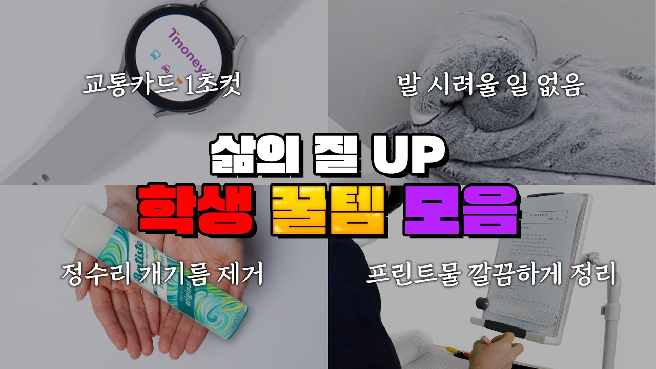 안 쓰면 손해! 학생 삶의 질 수직상승템 | 입시덕후