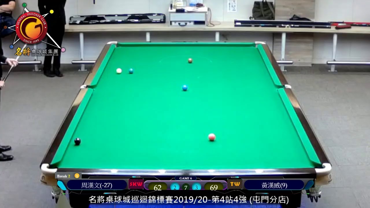 名將桌球城巡迴錦標賽2019/20-第4站4強  周漢文 VS 黃漢威 (屯門分店)