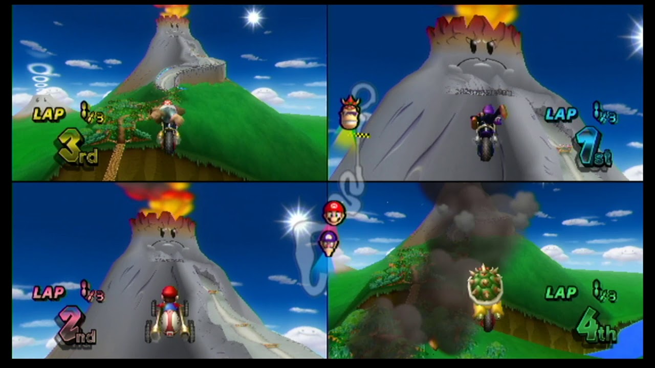 Mario Kart Wii 4 player vs