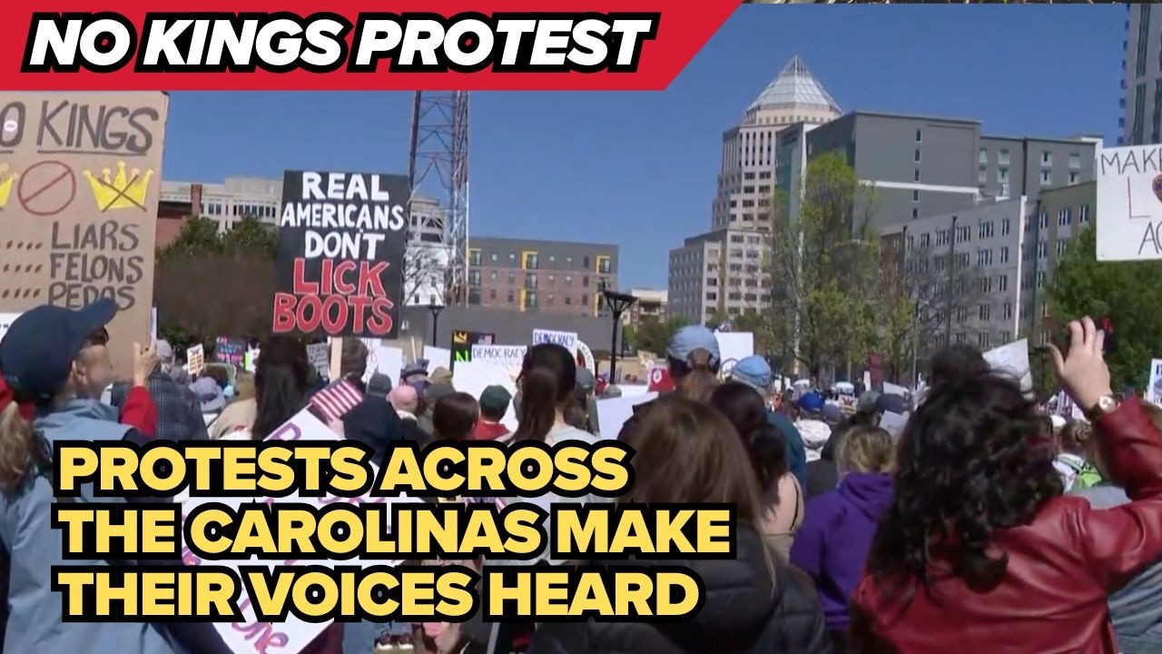 Protestors gather across the Carolinas | No Kings Protest