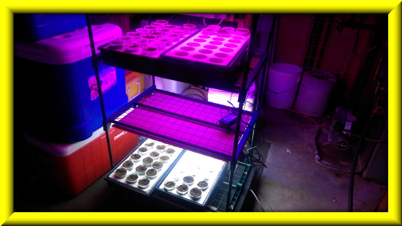How To Make A Seed Starting Tower With Homemade LED Grow Light Panels Part II