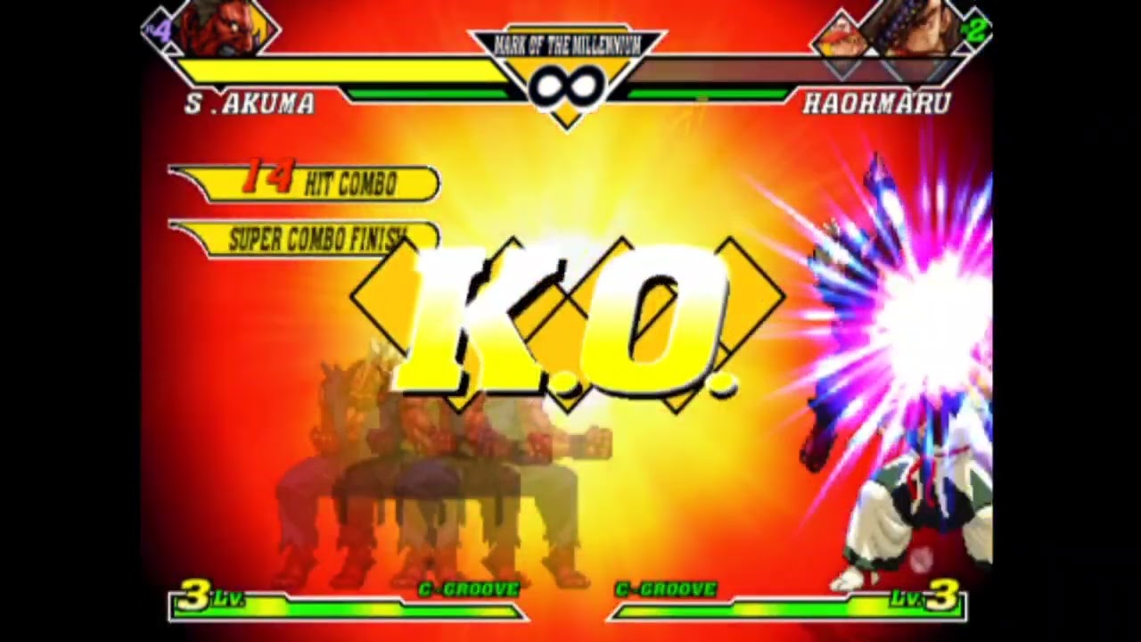 Capcom vs SNK 2 - Vài thế combo đánh là chết Shin Akuma