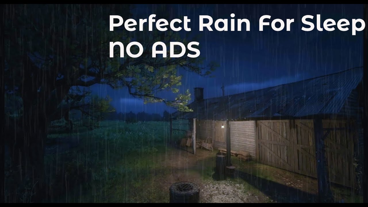 Perfect Rain Sounds For Sleeping – Deep Sleep Rain & Thunder | Relaxing White Noise