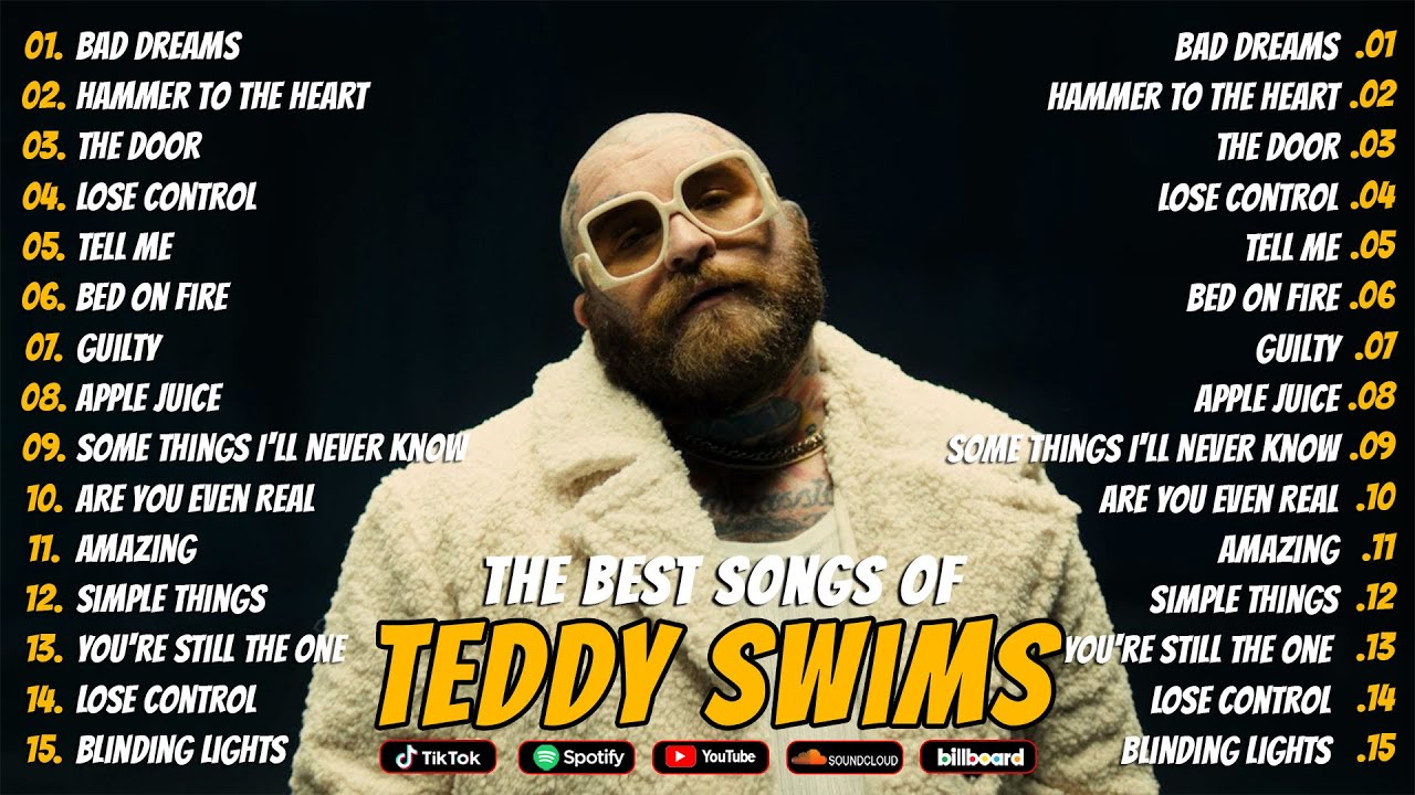 Teddy Swims 🎤 Greatest Hits Full Album 2025 💿 Best Songs Collection | Lose Control, The Door, 911