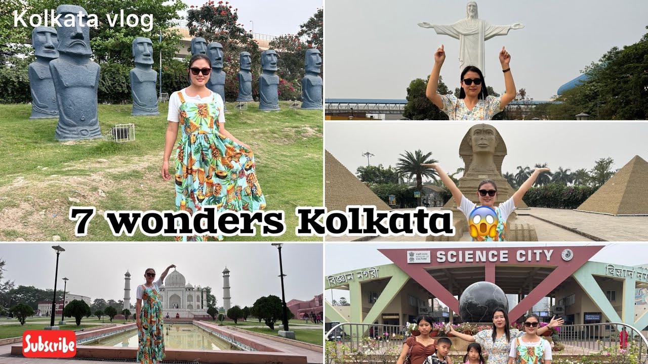 I Saw the 7 Wonders of the World in Kolkata Eco Park | Science City | Kids Educational Tour 