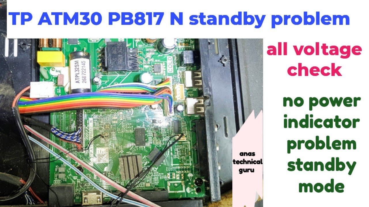 TP. ATM30 PB817 N Standby problem | TP.ATM30.PB817 Standby Voltage Test All Voltage Check