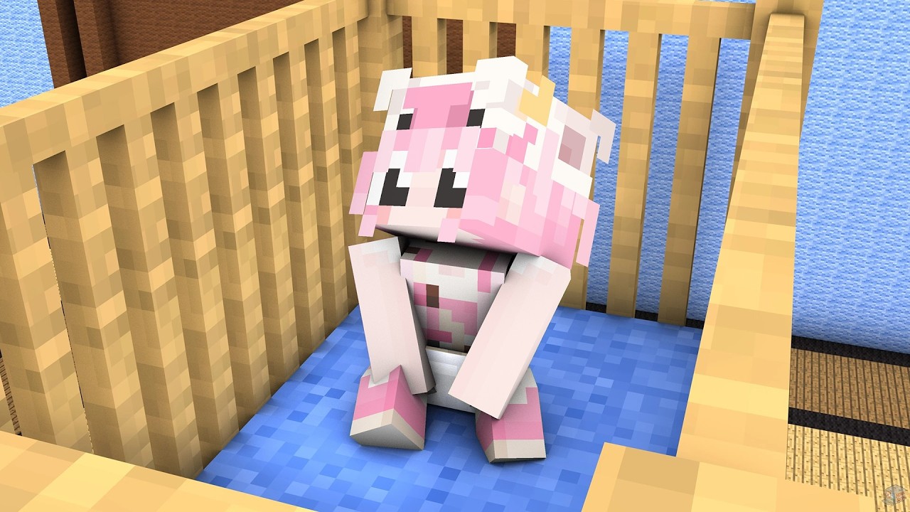 MOMON MERAWAT ANAK-ANAK SAPI YANG MENJADI BAYI di MINECRAFT