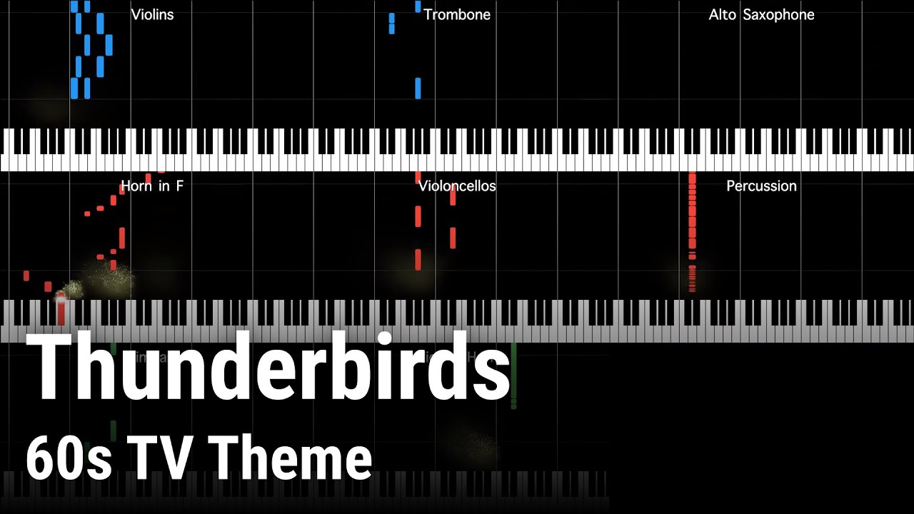 Thunderbirds theme - Full score visualization