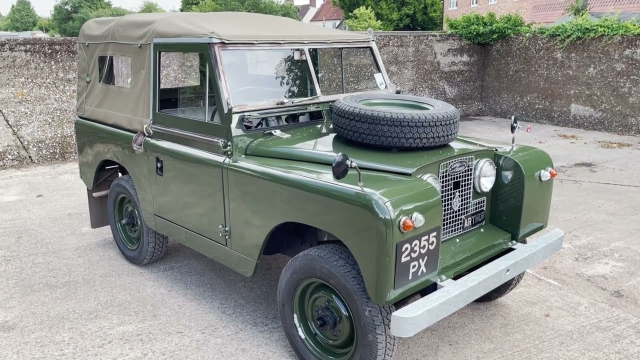 1960 land rover series 2 88in petrol soft top for sale walkaround + starting, idling