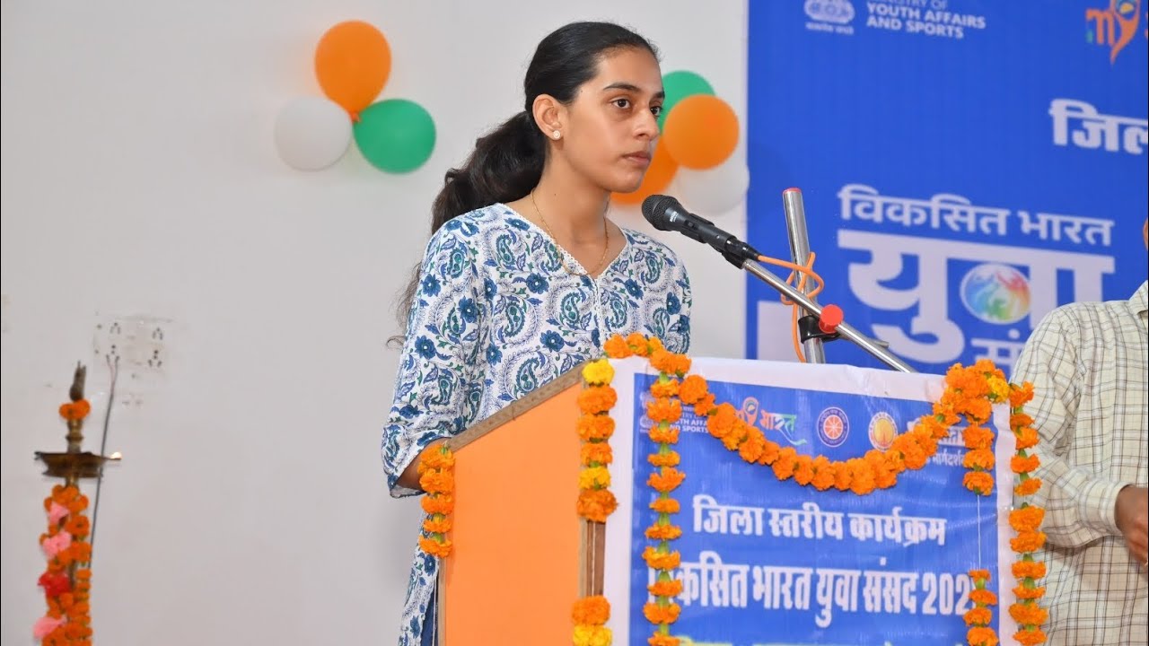 District Level Youth Parliament Winner Speech 2026 | kannauj 1st Position #vikshitbharat #mybharat 
