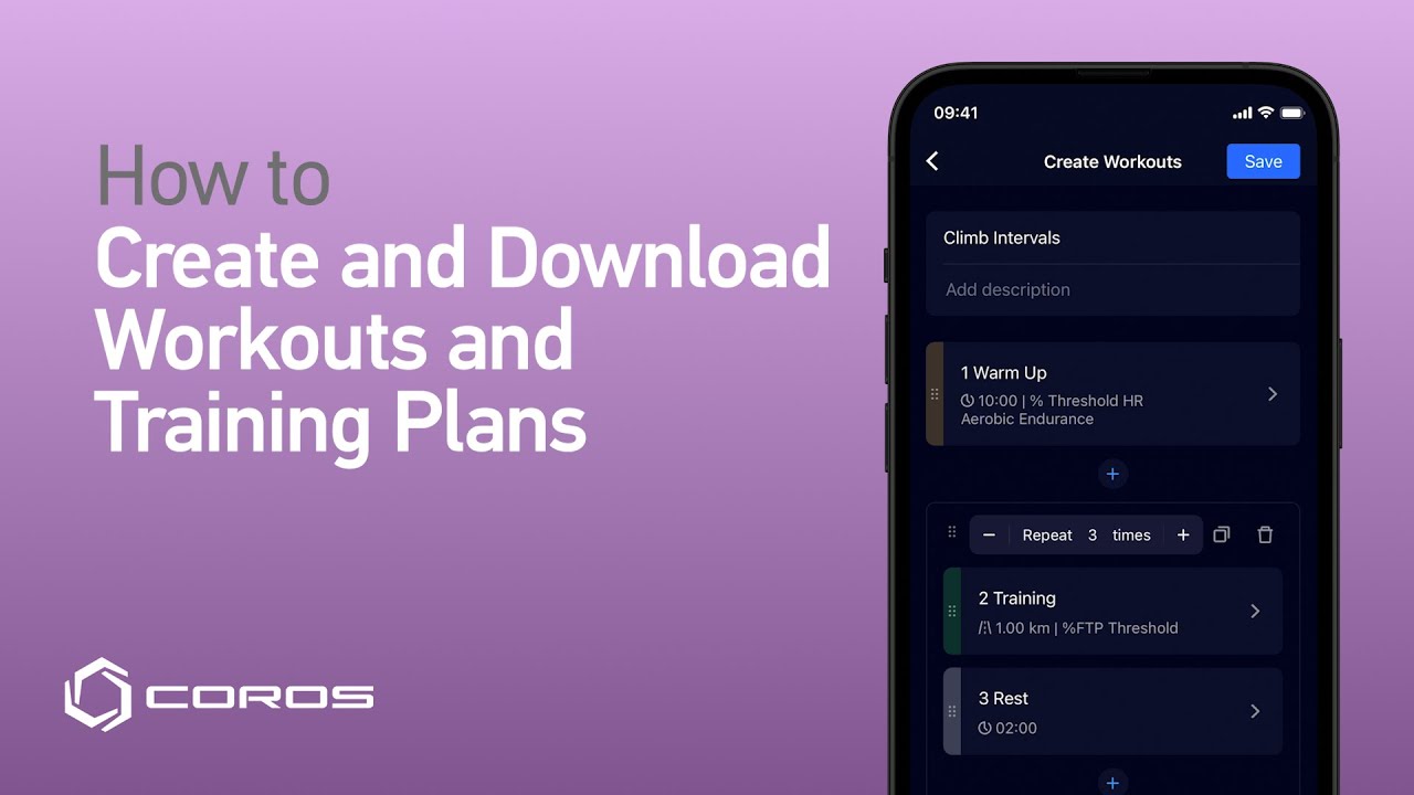 How to Create and Download Workouts and Training Plans