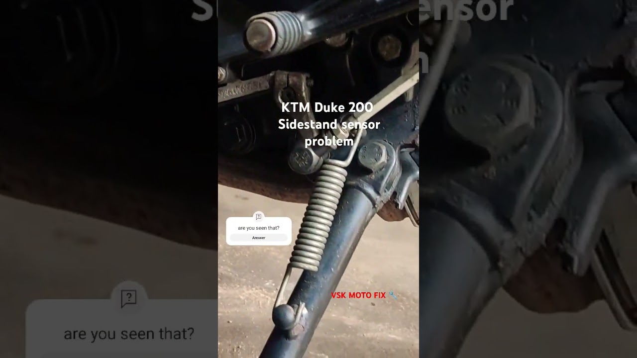 Ktm duke 200 side stand sensor problem spotted.. #ktm #bs5 #bs4 #automobile