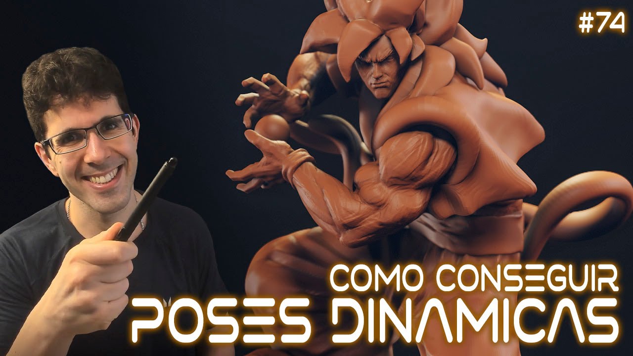Tutorial #74 | Como POSAR Personajes para darles DINAMISMO | Zbrush