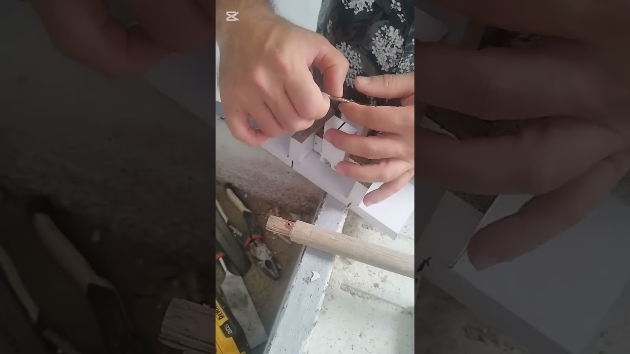Cabezal en madera para lijar, trapear y otras funcionalidades requeridas en el hogar. 