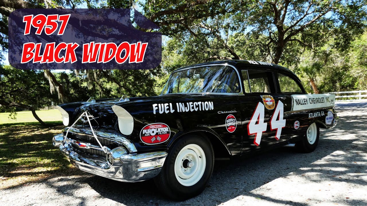 The Black Widow | 1957 Chevrolet NASCAR recreation.