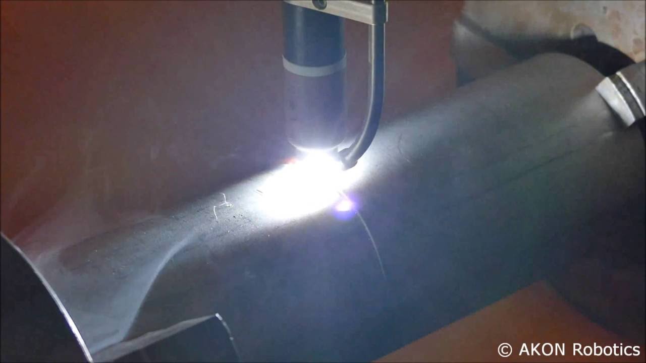 AKON Robotics | Schwei&szlig;roboter - WIG schwei&szlig;en - 60 Sek. Edelstahlrohr 88,9mm schwei&szlig;en