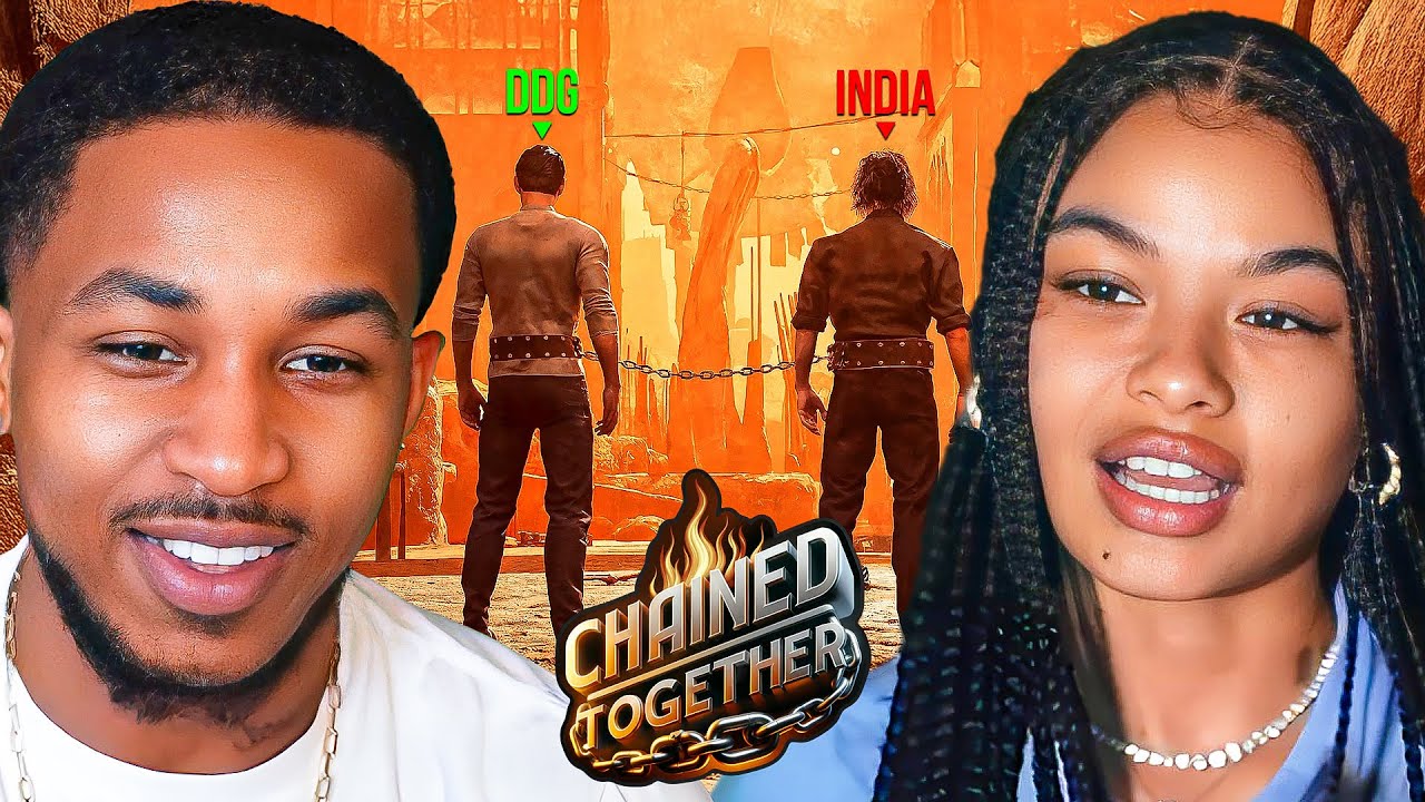 DDG & India Love Play Chained Together Until They Beat It!