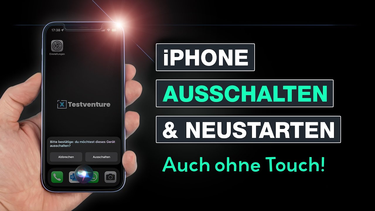 iPhone ausschalten oder neustarten auch ohne Touch und Display - iPhone 11, 12, 13, 14 - Testventure
