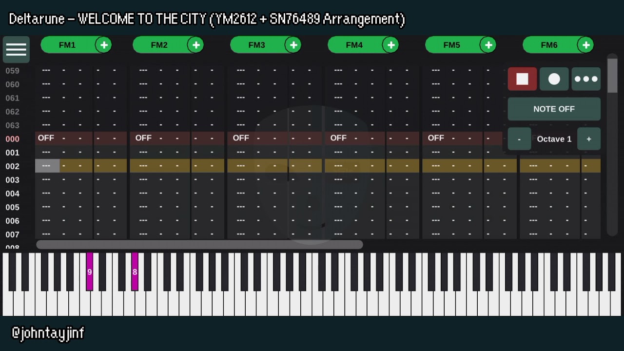 Deltarune - WELCOME TO THE CITY (YM2612 + SN76489 Arrangement)