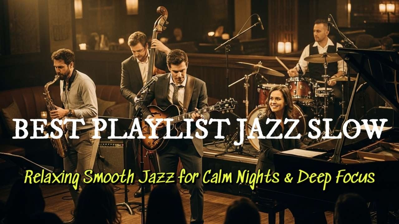 🎷 Best Slow Jazz Playlist – Relaxing Smooth Jazz for Calm Nights & Deep Focus