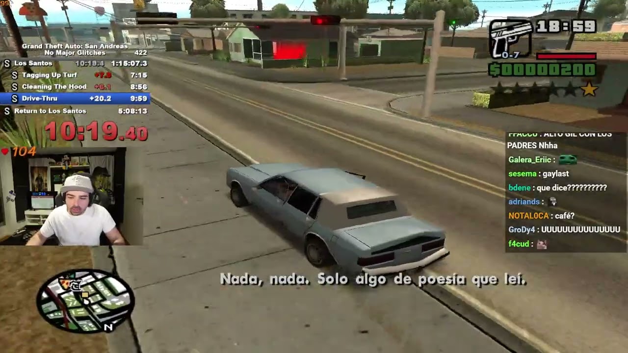 Bananirou hace speedrun de GTA SA y se pierde por EL MARCIANITO