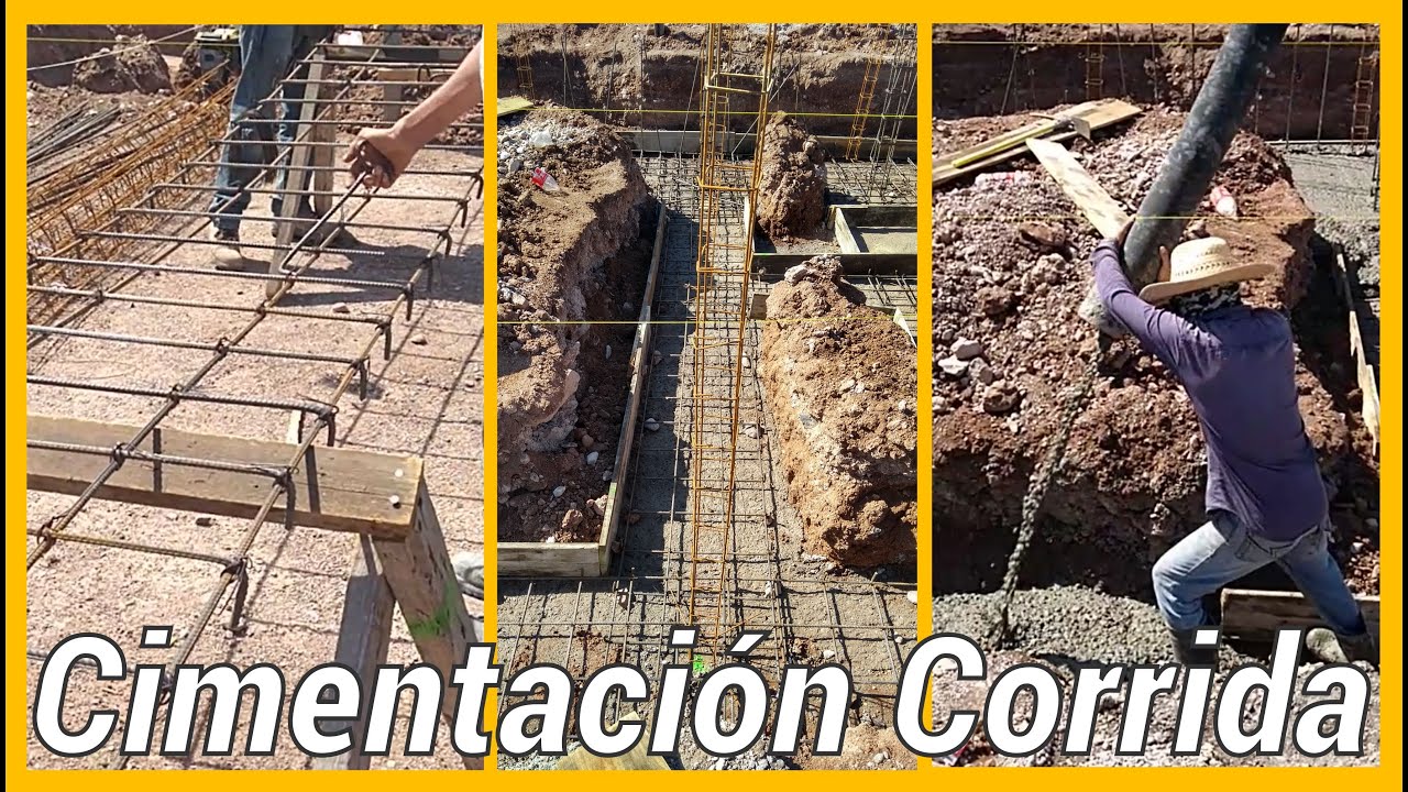 CIMENTACION CORRIDA COMO SE HACE