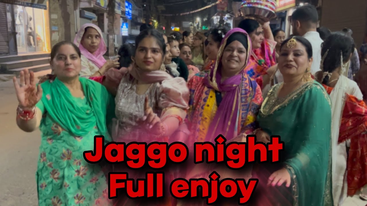 Jaggo night 😍//full enjoy// #wedding #weddingdress #jaggonight #punjabi #djnight #boliyan #trending 