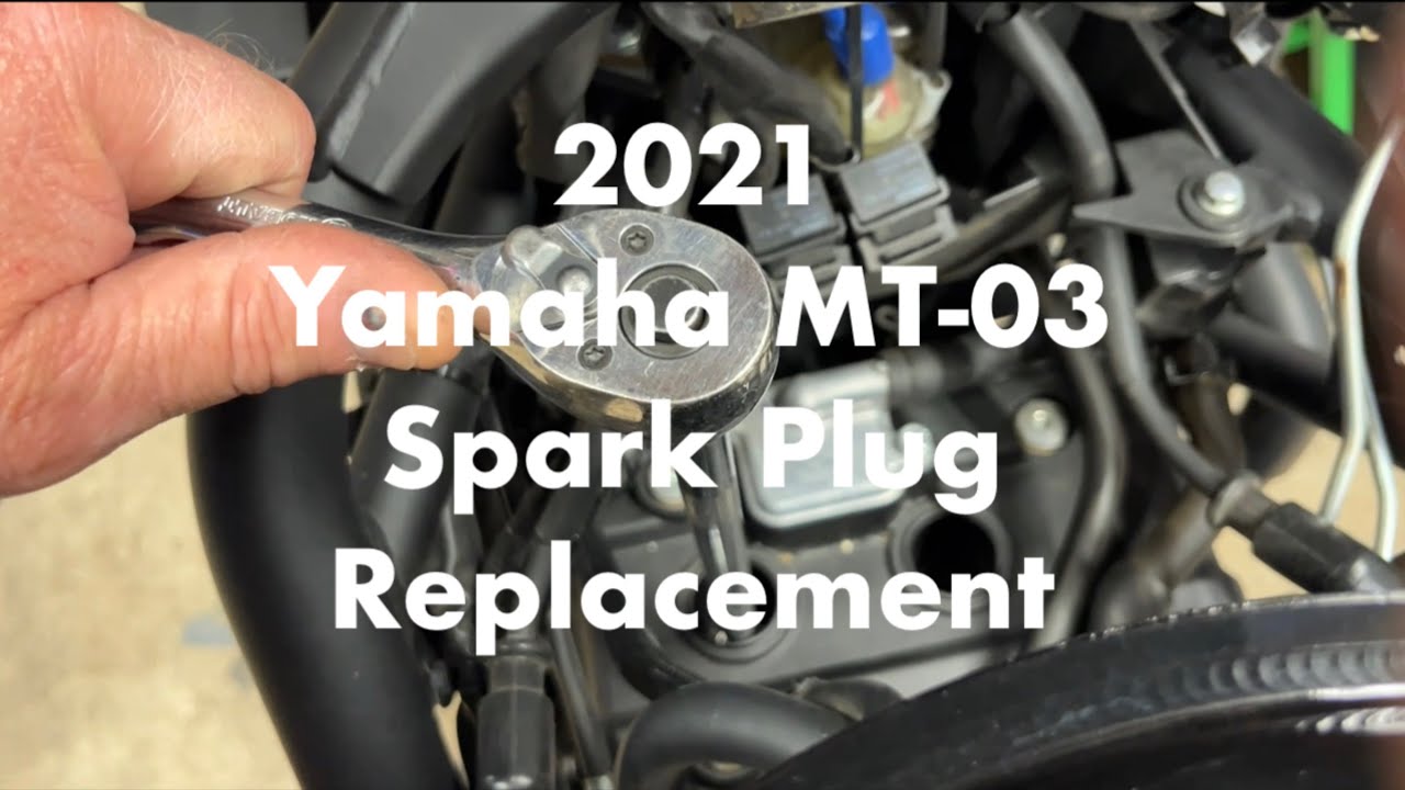 2021 Yamaha MT-03 Spark Plug Replacement #yamaha #yamahamt03 #motorcycle #diy #motorcyclemaintenance