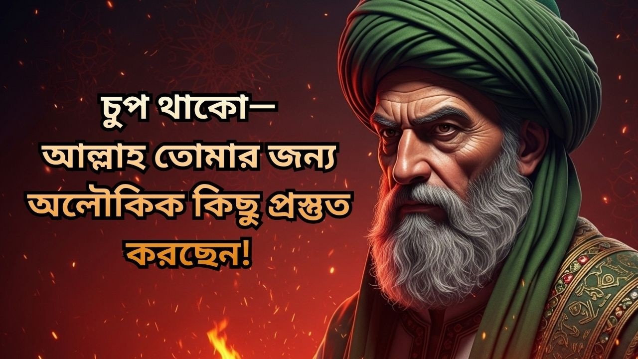 চুপ থাকো—আল্লাহ তোমার জন্য অলৌকিক কিছু প্রস্তুত করছেন!