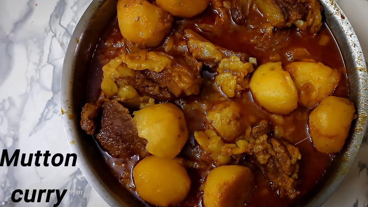 Mutton curry recipe/আলু দিয়ে খাসির মাংসের পাতলা ঝোলের রেসিপি/Mutton curry recipe in bengali 