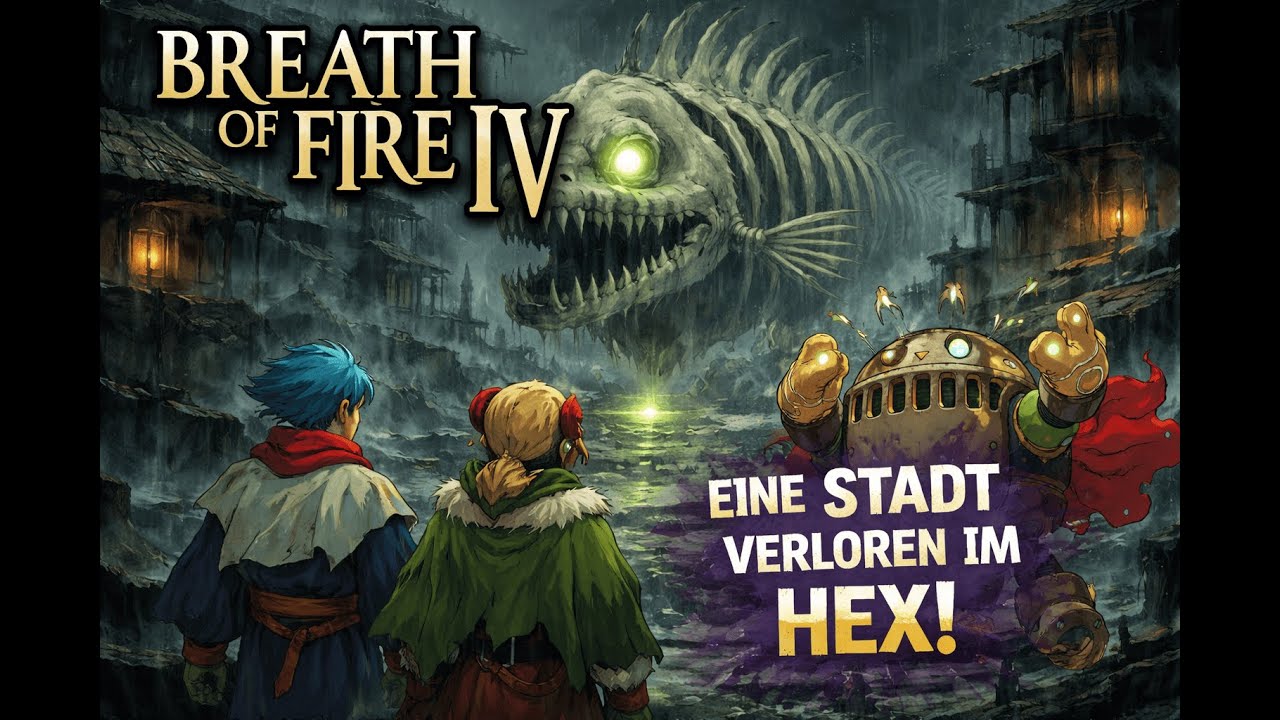Breath of Fire IV – Eine Stadt verloren im Hex 🌫️🐟 | Mein ERSTER Durchlauf! Retro Let’s Play #2