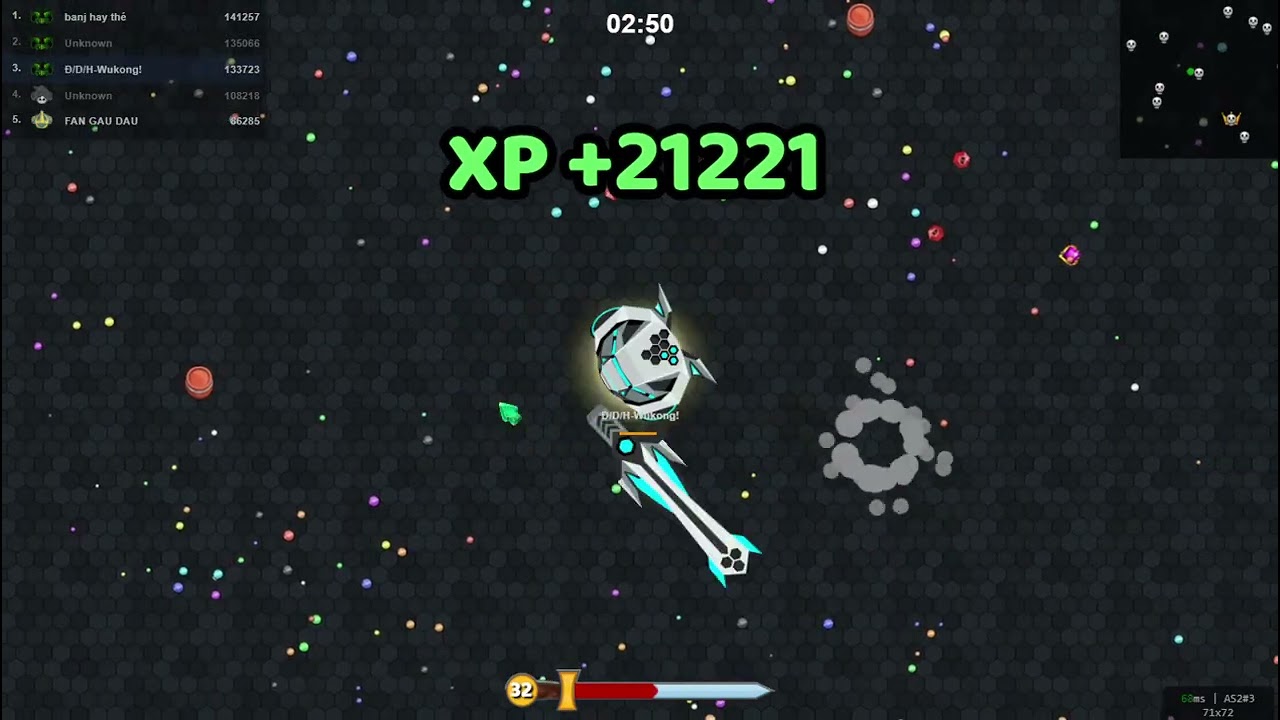 EvoWars.io#FFA mega lll vd tên Đ/D/H-Wukong!